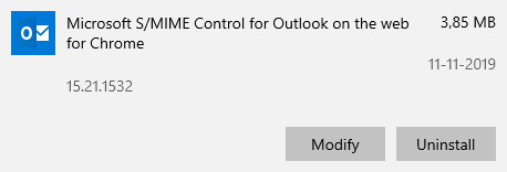 outlook web app s/mime control for chrome on mac